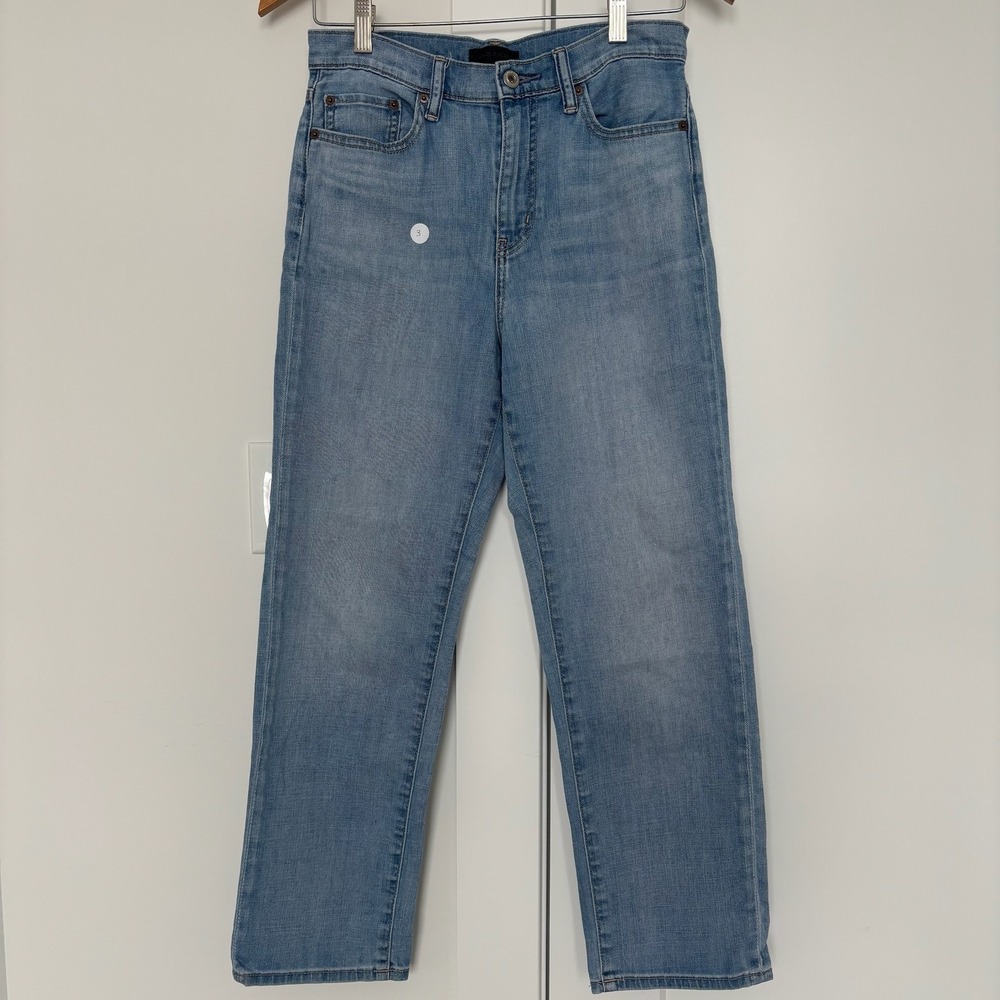 UNIQLO JEANS Womens Light Wash Straight Leg Cropped Denim Pants Size 26